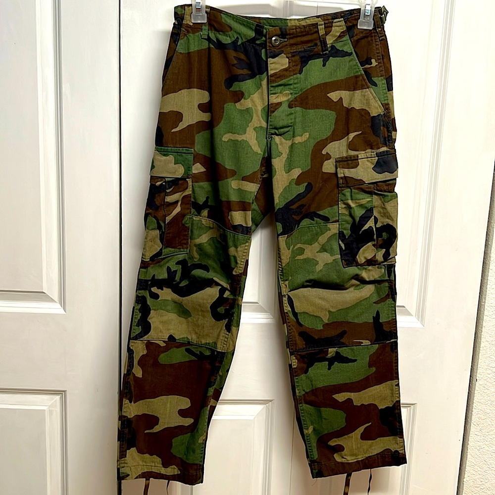 US Army Military Multi Color Camouflage Pants Size XS Short